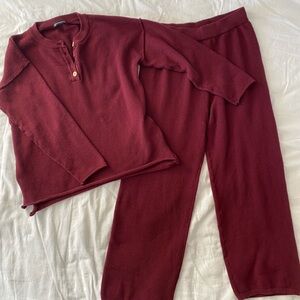 Free People Dupe Knit Sweater and Pants Set